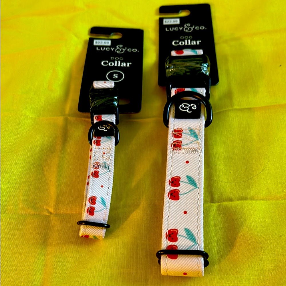 Lucy & Co Cherries Dog Collar (S, M)